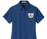 Royal Blue - Sigma Gamma Rho Sorority Long Sleeve Woven Shirt-FINAL SALE