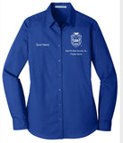 Royal Blue - Zeta Phi Beta Sorority Long Sleeve Button-down Shirt