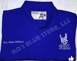 Hand Sign Phi Beta Sigma Fraternity Customized Polo