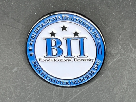 Customized Phi Beta Sigma Fraternity, Beta Pi Chapter Lapel Pin