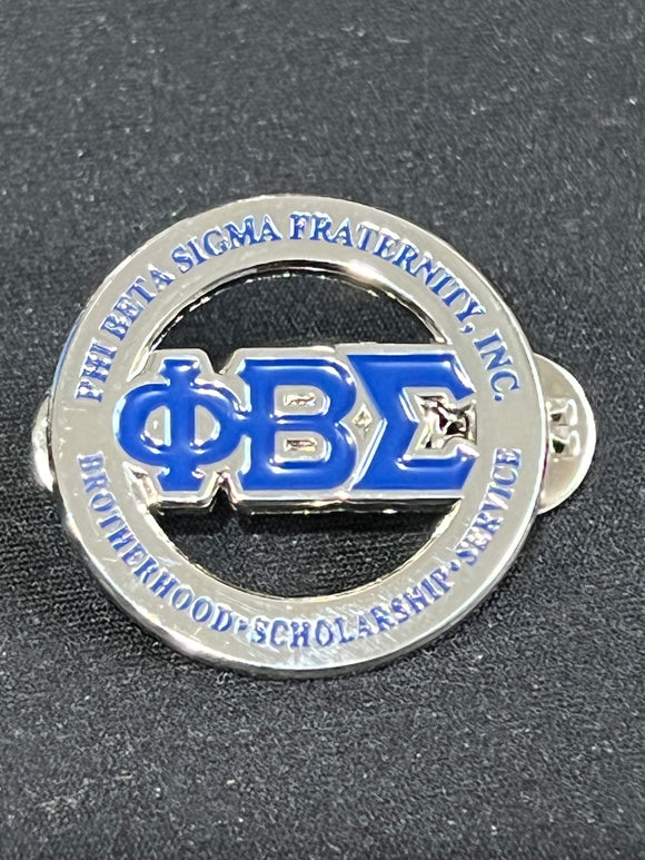 Phi Beta Sigma Fraternity Lapel Pin