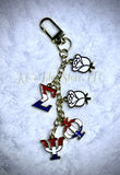 Sigma Phi Psi Sorority Greek Letter Keychain