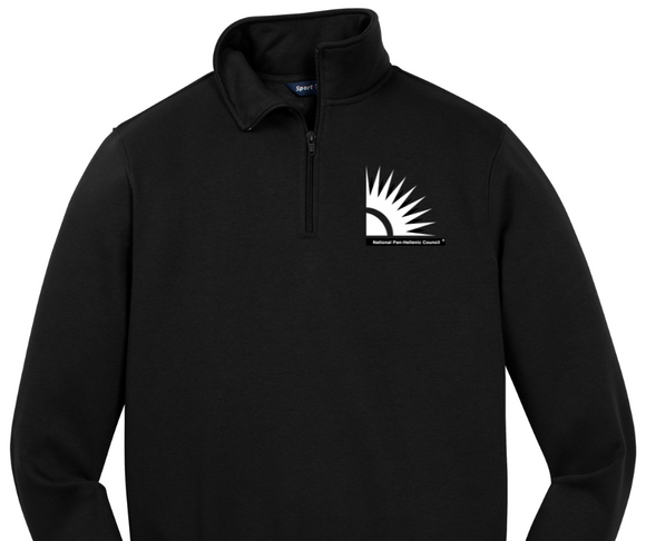 NPHC - 1/4 Zip Pullover Sweatshirt (BLACK)
