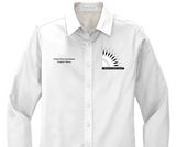 NPHC (National Pan-Hellenic Council) Long Sleeve Button-Down - WHITE