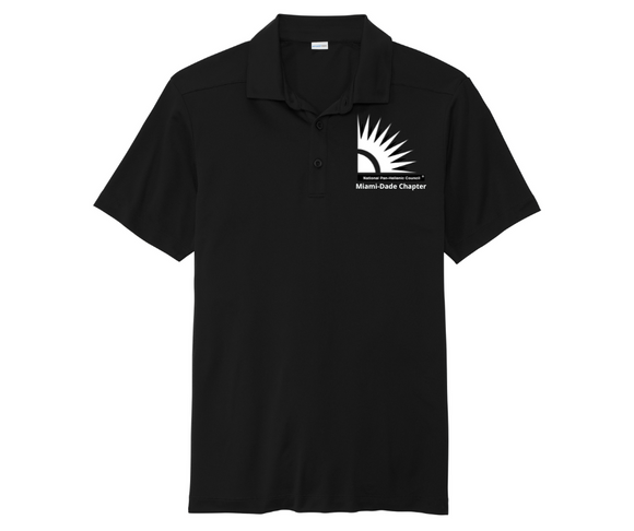 NPHC (National Pan-Hellenic Council) Short Sleeve Polo - BLACK