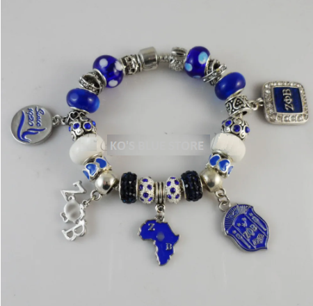 Zeta Phi Beta Sorority, Inc. Charm Bracelet