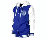 Zeta Phi Beta Beta Hooded Fleece Letterman Jacket