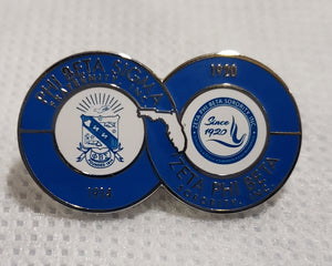 Florida Zeta & Sigma Joint Lapel Pin-FINAL SALE
