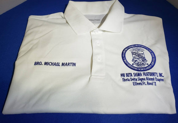Phi Beta Sigma Fraternity Customized Polo