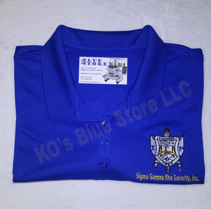 Sigma Gamma Rho Sorority, Inc. Customized Crest Polo with Shield