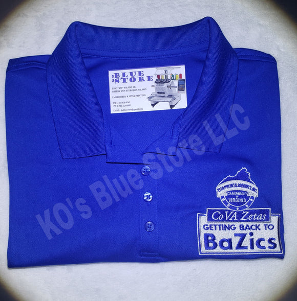 CoVA Custom Embroidered Polo - Zeta