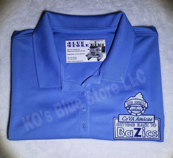 CoVA Custom Embroidered Polo - Zeta Amicae