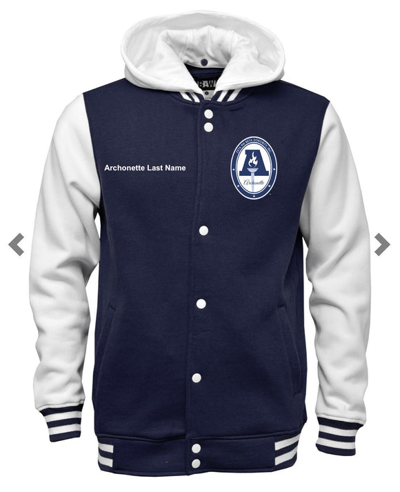 Zeta Phi Beta Youth Fleece Letterman Jacket