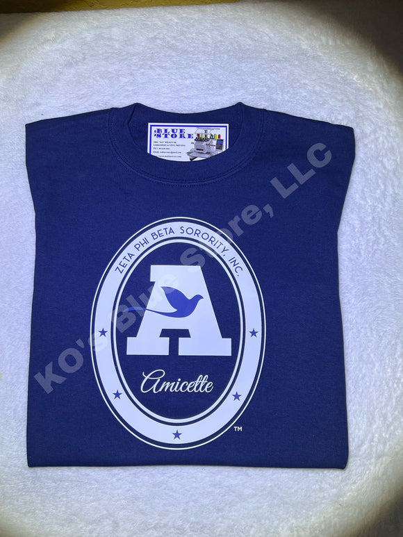 Amicette Youth Auxiliary Logo Crewneck Tee